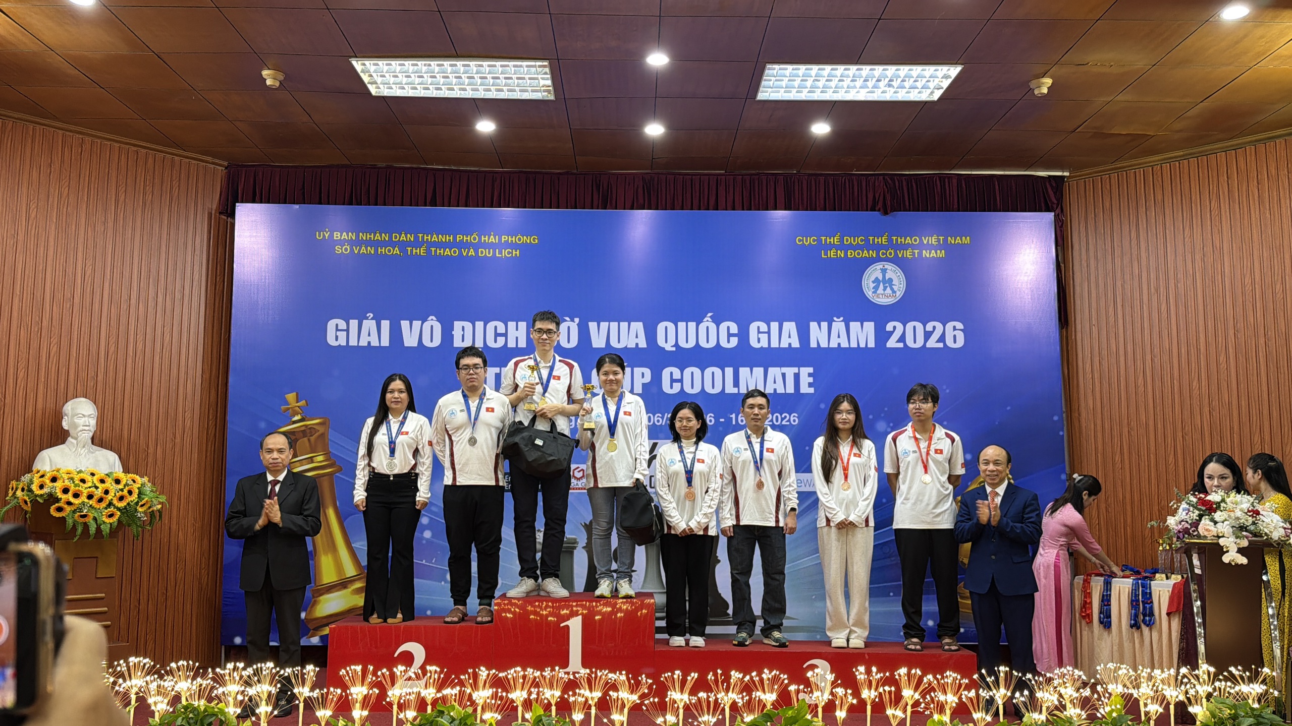 Giải vô địch cờ vua quốc gia 2026 bước vào chặng cuối, Lê Tuấn Minh giành nhiều huy chương vàng 1 Giải vô địch cờ vua quốc gia 2026 bước vào chặng cuối, Lê Tuấn Minh giành nhiều huy chương vàng